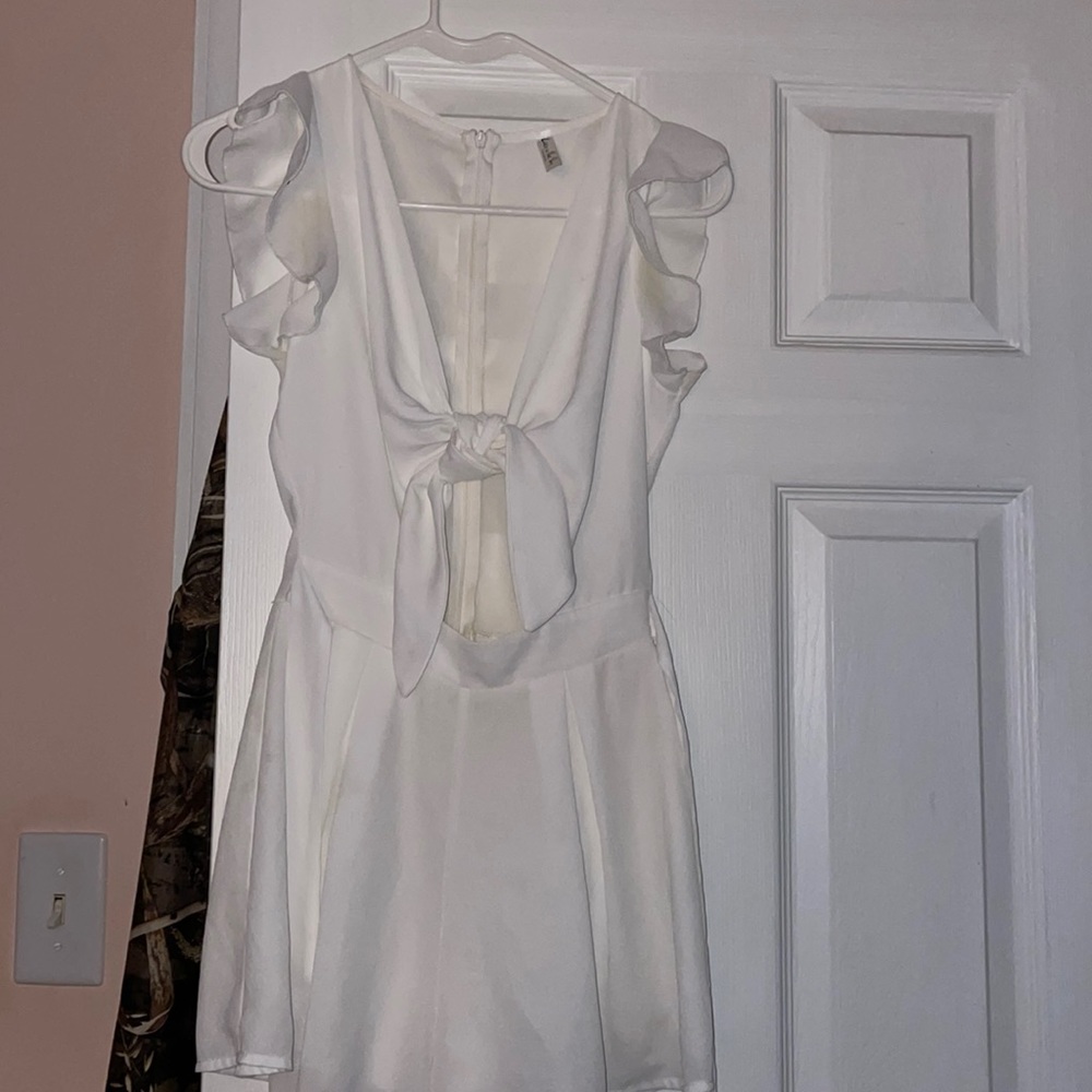Blair front tie romper Lucy in the sky
